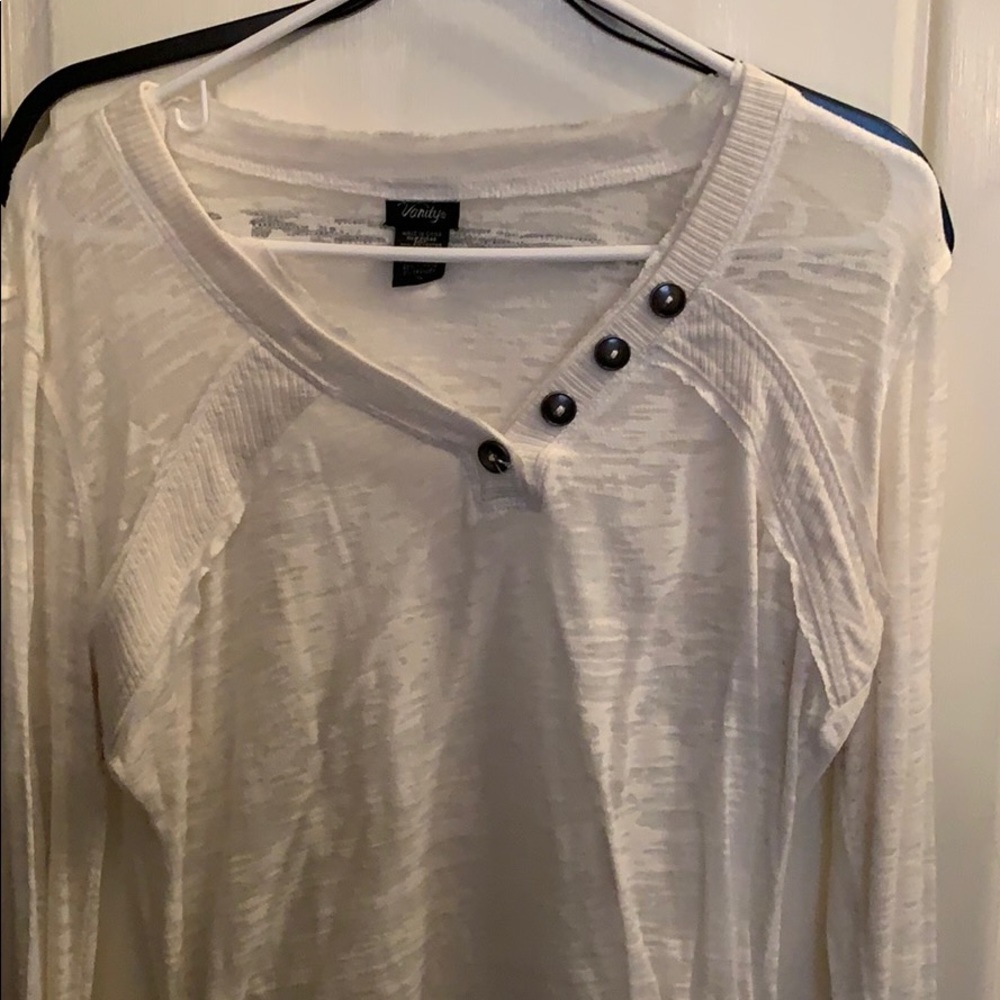 White burnt out shirt